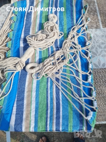 Прекрасен здрав хамак изработка памук ,удобен, допълнително захващане , снимка 12 - Антикварни и старинни предмети - 51614214