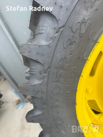 Комплект нови 4 бр. тесни гуми с джанти за редови обработки-John Deere 270/95-32- 320/90-46 - N01941, снимка 3 - Селскостопанска техника - 50063205