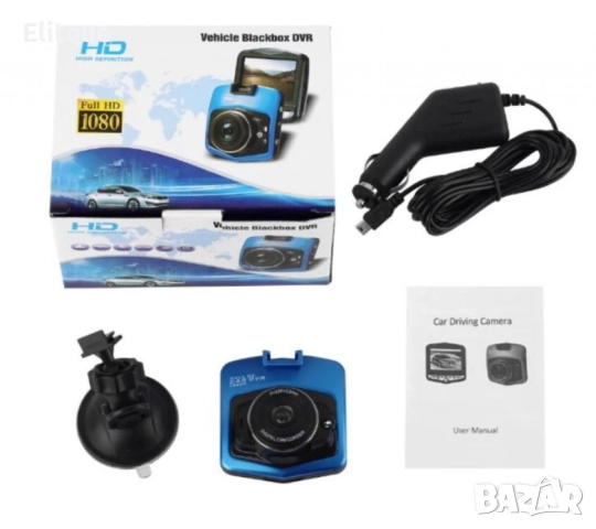 DVR камера за кола с 2.4 инчов екран, Full HD резолюция и 360 градуса въртене, снимка 6 - Друга електроника - 52851769