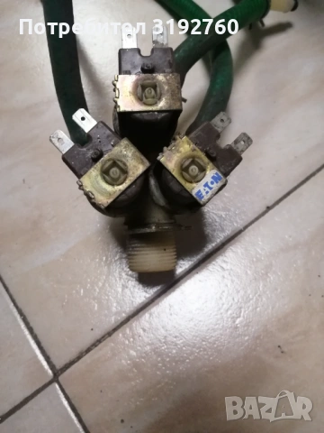 Троен електромагнитен клапан