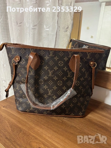 Дамска чанта Louis Vuitton Neverfull, снимка 2 - Чанти - 53488437