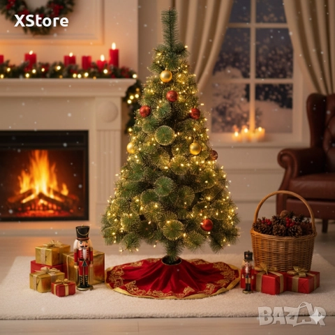 Гъста Коледна елха - заснежена, размери от 60см до 240см