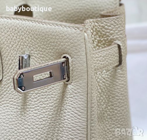 Hermes Birkin Milkshake White/Silver, снимка 7 - Чанти - 45396823