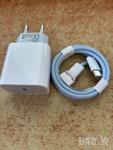 Комплект кабел за зареждане 60W Type C и адаптер, снимка 2 - Apple iPhone - 44829956