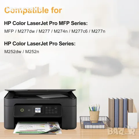 Тонер касети LeciRoba 201X за HP Color LaserJet Pro M252dw M252n, MFP M277dw M277 M274n Принтери M27, снимка 5 - Принтери, копири, скенери - 48489045