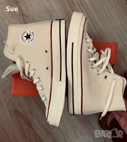 Converse chuck taylor дамски кецове чисто нови 36.5 цвят крем, снимка 7 - Кецове - 46516414