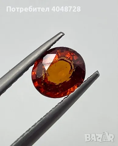 Естествен Хесонит Гранат -1.74ct. - Мозамбик, снимка 2 - Други - 47324123