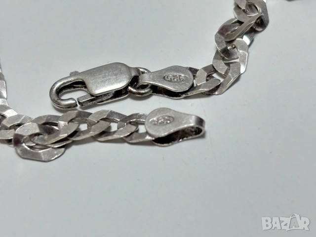 Сребърен Синджир (проба 925) ITALY - 11,40 грама, снимка 6 - Колиета, медальони, синджири - 53948001