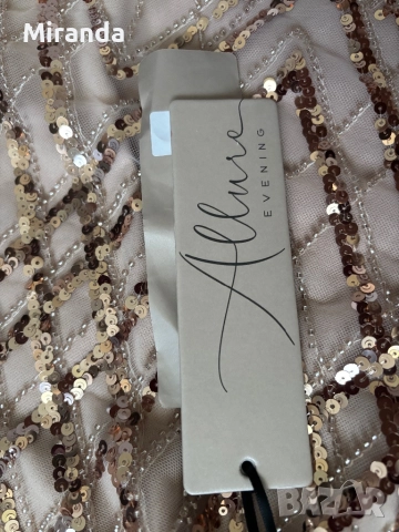 Allure елегантна рокля с пайети S, снимка 8 - Рокли - 51544664