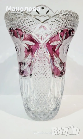 Ваза от оловен кристал "Anna Hütte", снимка 4 - Други ценни предмети - 53068700