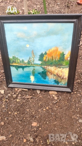 маслена картина 35/35, снимка 2 - Антикварни и старинни предмети - 53910164