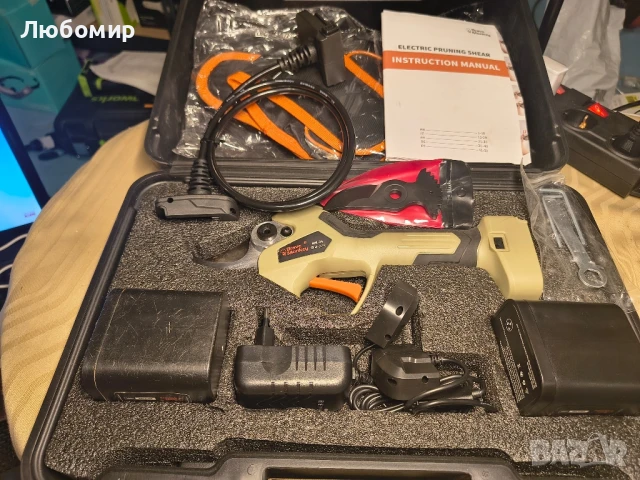 Електрически ножици за клони BraveMonkey 45 мм, професионални безжични ножици за с LCD
Мострена 
, снимка 3 - Градински инструменти - 50853921