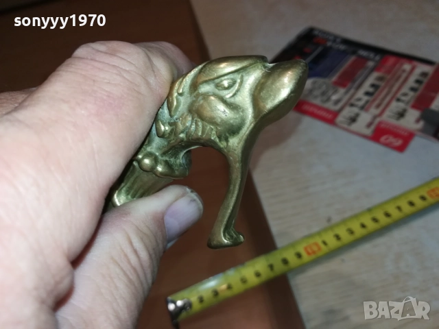 МАСИВЕН НОЖ ОТ ФРАНЦИЯ-МЕД/МЕСИНГ 0510251759, снимка 17 - Антикварни и старинни предмети - 51953526