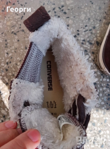 Дамски кецове Converse All Star от естествен велур, снимка 5 - Маратонки - 53938452