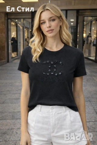 мм Дамски Тениски С М Л ХЛ Ххл Цена 24 € Еконт, снимка 3 - Тениски - 53607580