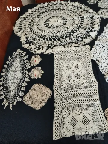 Красиви плетени покривки , едновремешни, снимка 13 - Антикварни и старинни предмети - 50431446