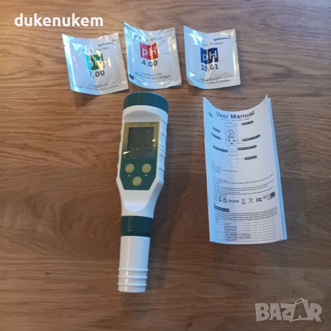 5-в-1 pH метър, pH, EC, TDS, соленост и температура, снимка 8 - Друга електроника - 52812615