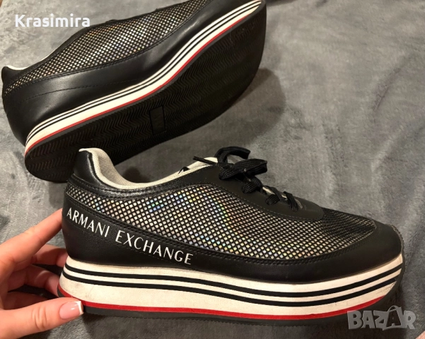Дамски обувки Armani Exchange, снимка 2 - Маратонки - 52641648