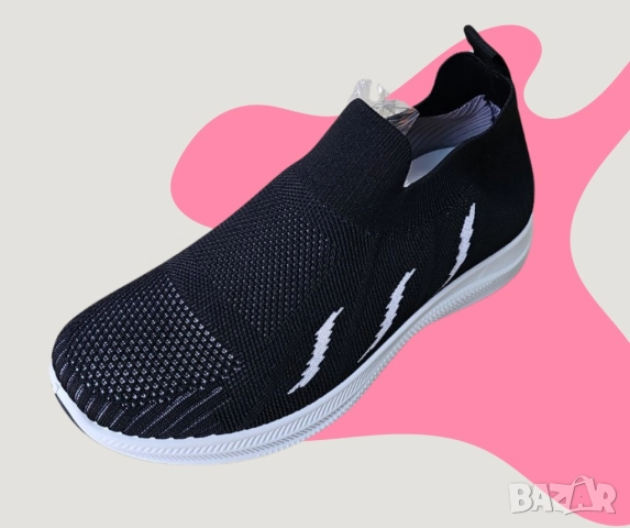 Леки и удобни дамски текстилни обувки - за свобода на движение и комфорт през целия ден, снимка 4 - Маратонки - 51948714