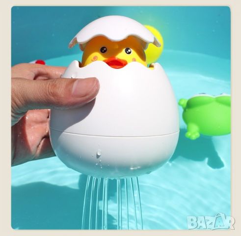 Детска забавна играчка за вана жълто пате в яйце, снимка 5 - Други - 46100126