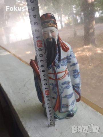 Статуетка китаец порцелан маркировки, снимка 6 - Антикварни и старинни предмети - 53423027