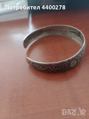 Продавам антикварна сребърна гривна , снимка 3 - Антикварни и старинни предмети - 53591534