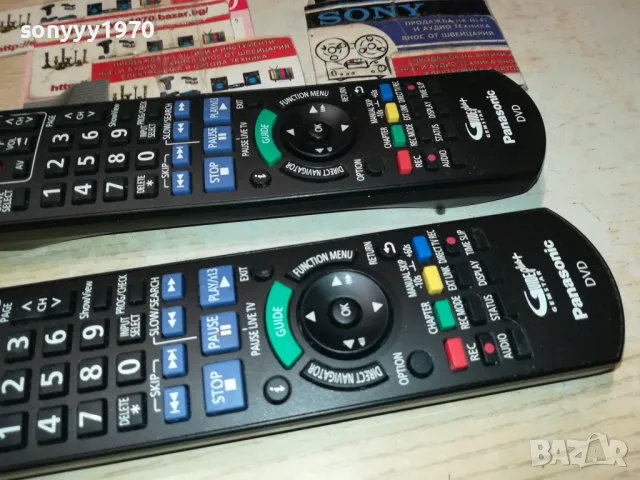 panasonic-dvd recorder remote x2 swiss 1902251616, снимка 4 - Дистанционни - 49196294