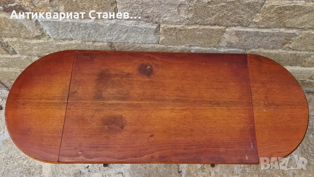 🌿✨ Очарователна винтидж разтегателна дървена маса , снимка 4 - Маси - 54045869