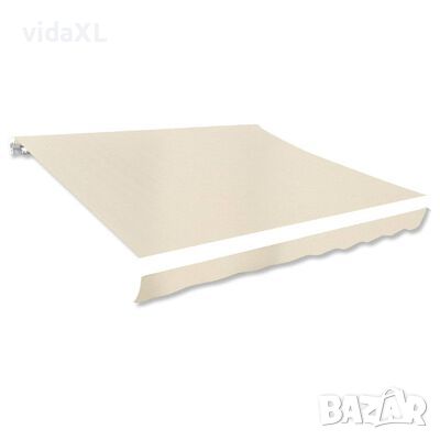 vidaXL Платно за тента, кремаво, 350x250 см(SKU:143702, снимка 1 - Градински мебели, декорация  - 45698797