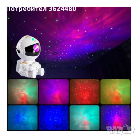 Нощна лампа астронавт 3854, снимка 3 - Детски нощни лампи - 52566571