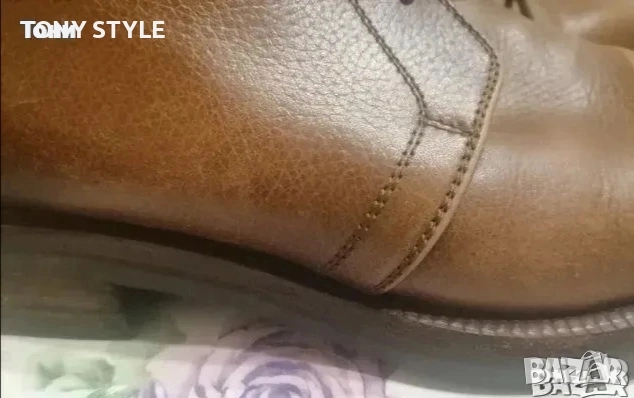 VIBRAM Оригинал Нови Мъжки Боти Изцяло от Естествена Кожа 44, снимка 3 - Мъжки боти - 52793332