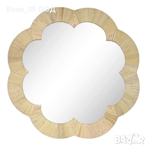 Стенно огледало с рамка от ратан 