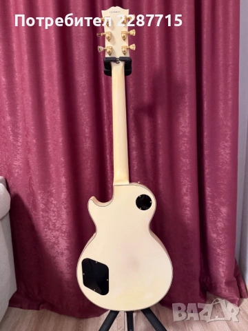 2006 Gibson Les Paul Custom "Custom Shop" Original Alpine White Finish, снимка 2 - Китари - 53684699