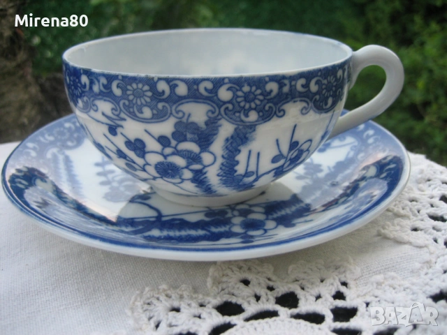 Винтидж японски сет, снимка 3 - Чаши - 53711313