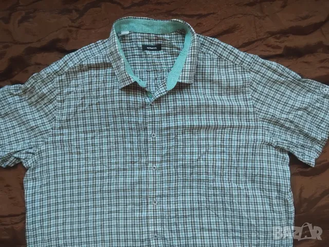 Walbusch оригинална голяма риза  XXXL размер, къс ръкав, снимка 2 - Ризи - 49863026