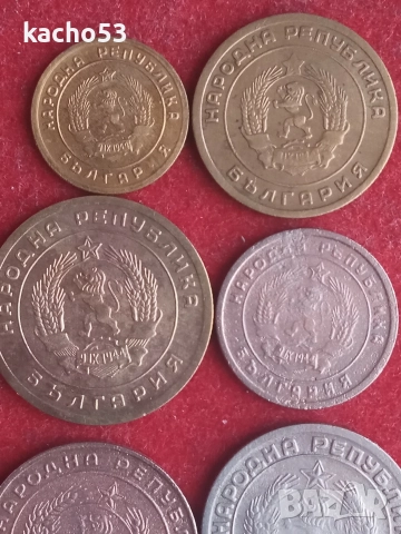 Лот стотинки 1951-1959 г. България, снимка 6 - Нумизматика и бонистика - 52801689