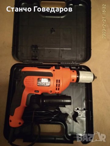 ДРЕЛКА-БЛЕК ДЕКЕР 650 ВАТА МОЩНОСТ, С ПАТРОН ДО 13 ММ В КУФАР, АНГЛИЙСКО ПРОИЗВОДСТВО !, снимка 2 - Бормашини - 50998626