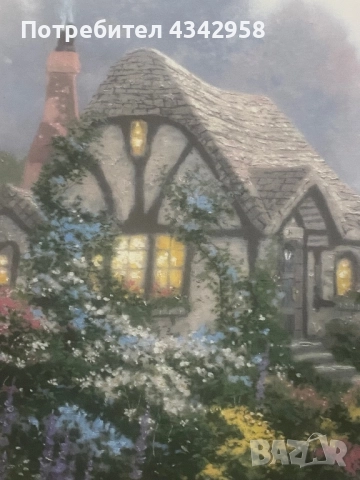 Винтидж порцеланова чиния « Къщата на Чандлър».САЩ., снимка 3 - Антикварни и старинни предмети - 52350782