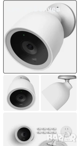 камера - Google Nest Cam IQ (външна) – без зарядно, снимка 4 - Друга електроника - 51270866