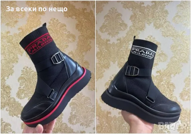 Дамски боти Prada - 2 налични цвята, снимка 1 - Дамски боти - 47552509