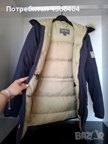 Мъжка парка марка SVEA с гъши пух, снимка 2 - Якета - 51811106