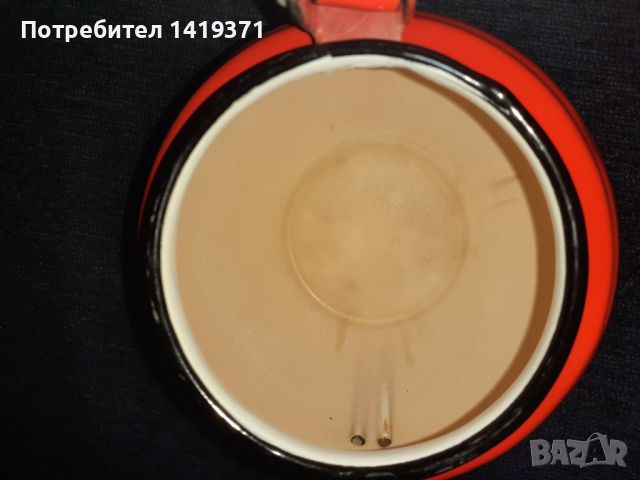 Малък метален ретро чайник в червен цвят, снимка 4 - Аксесоари за кухня - 45686422