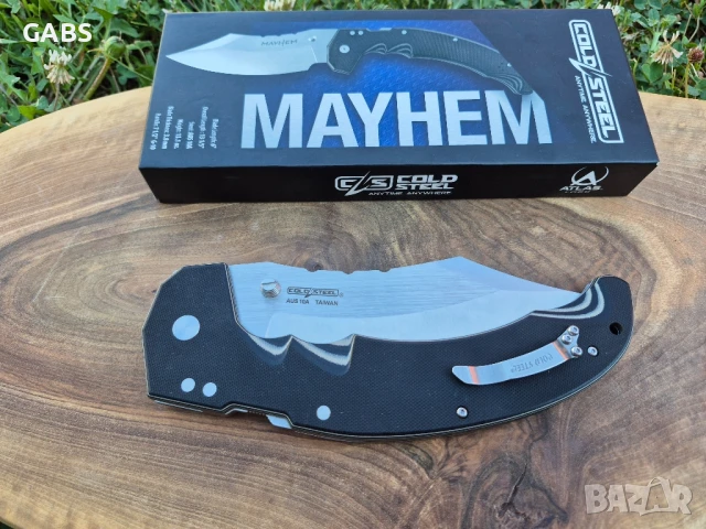 Масивен сгъваем нож Cold Steel MAYHEM, снимка 4 - Ножове - 50809399