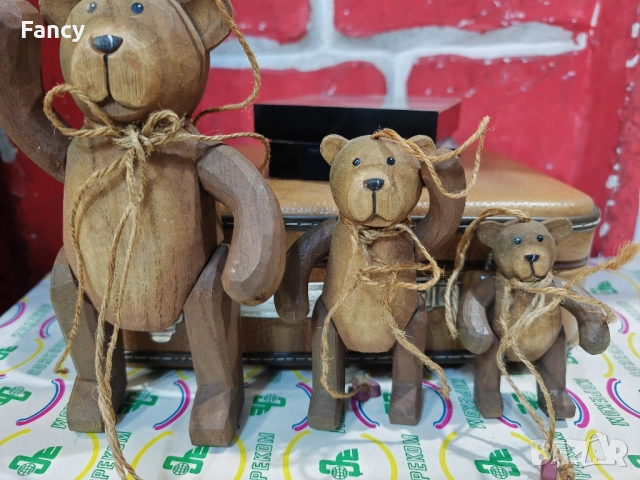 Ръчно изработени дървени мечета, снимка 11 - Антикварни и старинни предмети - 52481462