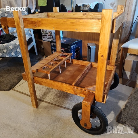 Маса, помощна маса с колела., снимка 4 - Маси - 53613792