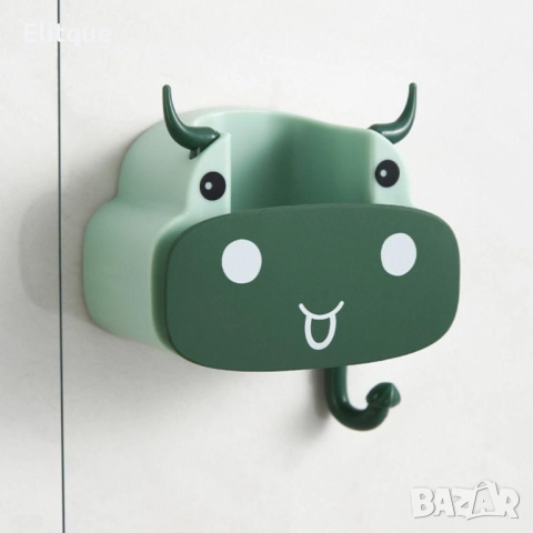 Многофункционална стенна поставка за мопове и метли във форма на крава. Цвят: според наличността, снимка 8 - Други стоки за дома - 52905079