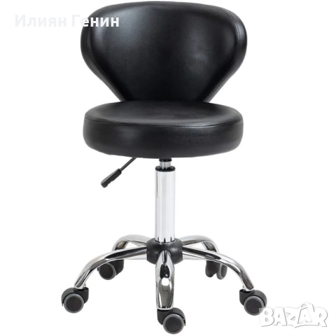 Салонен стол с кожен вид, снимка 8 - Столове - 52841602