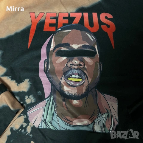 Kanye West "Yeezus" All Over Graphic Long Sleeve Sweatshirt Crewneck, снимка 4 - Блузи - 52065927