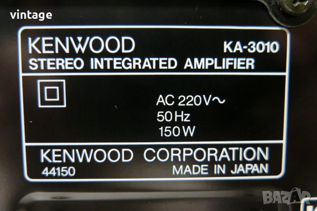 Kenwood KA-3010, снимка 7 - Ресийвъри, усилватели, смесителни пултове - 53522056