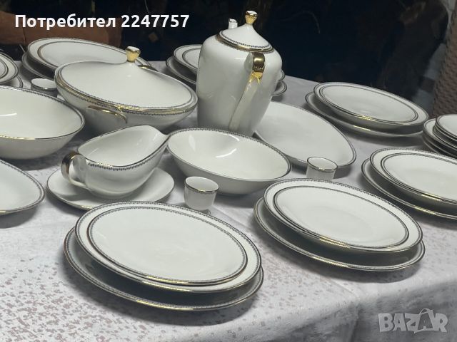 1935 г. Сервиз за хранене 12 души порцелан Bavaria ELFENBEIN , снимка 2 - Сервизи - 45414233